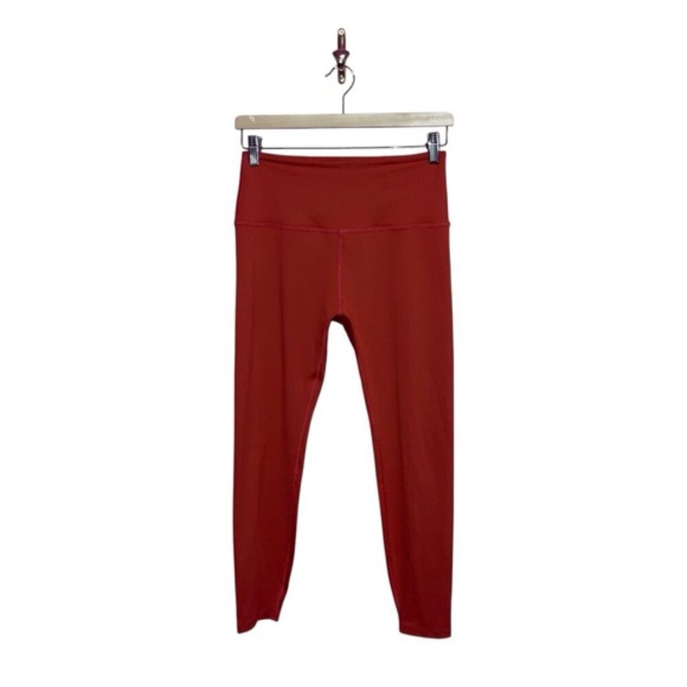 Beyond Yoga Leggings Women's Size Medium Scarlet Sun Orange High Waisted 7/8 - Picture 2 of 11